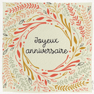 Anniversaire fleuri aux feuillages délicats